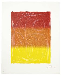 Jasper Johns - Figure 6, from Color Numeral Series