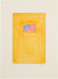 Jasper Johns - Flag On Orange