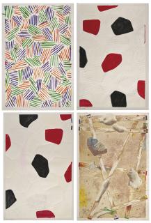 Jasper Johns - Four panels from Untitled