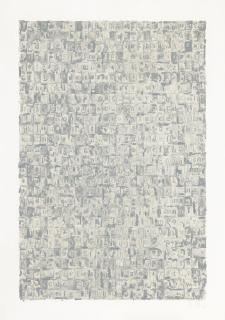 Jasper Johns - Gray Alphabets