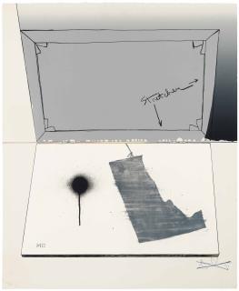 Jasper Johns - Hinged Canvas, from Fragment—According to What