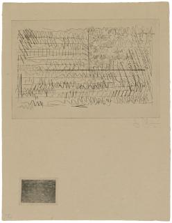 Jasper Johns - One plate (Flag), from: 1st Etchings