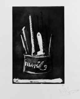 Jasper Johns - Paint Brushes: One Plate from 1st Etchings, 2nd State