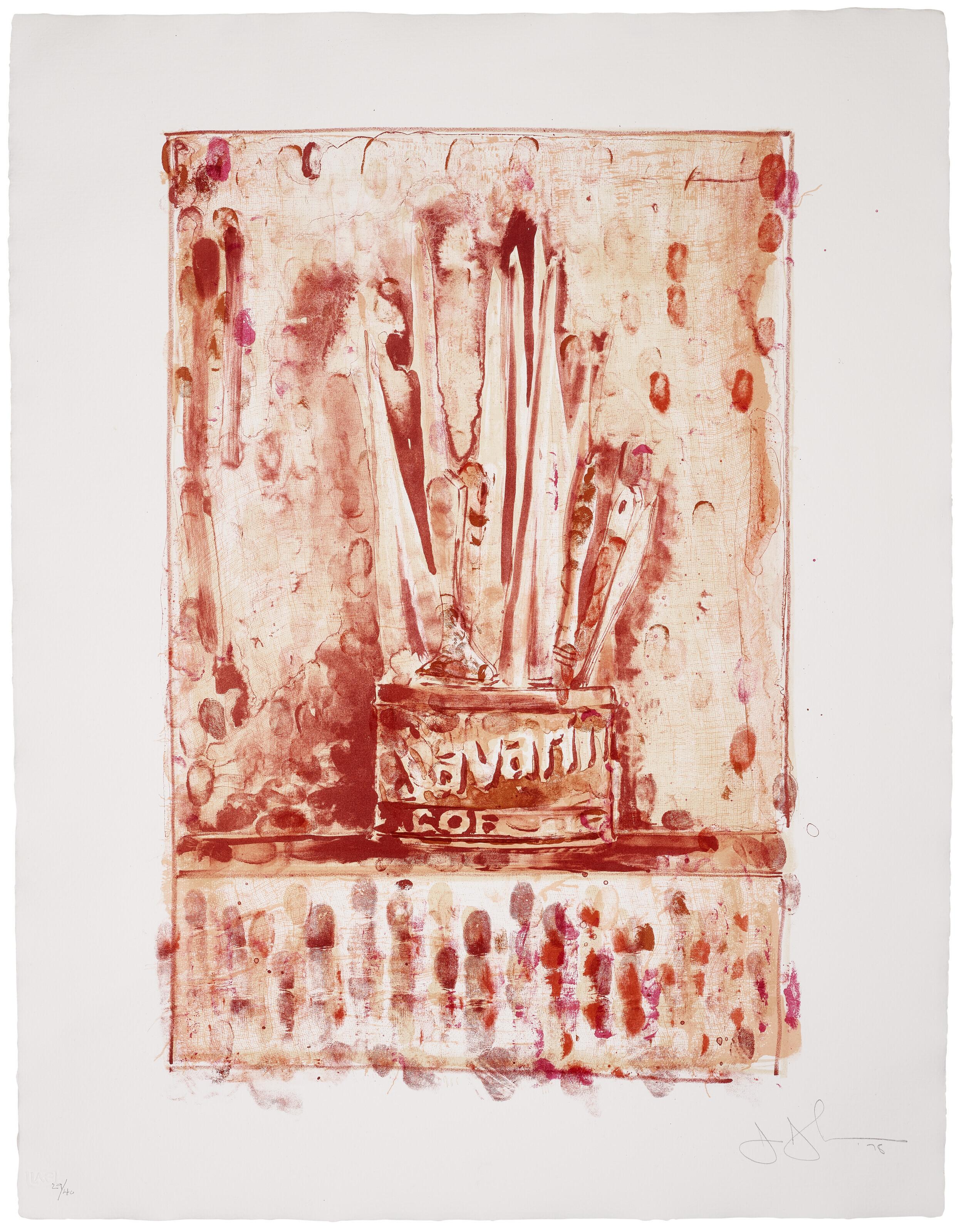 Jasper Johns - Savarin 3 (Red)