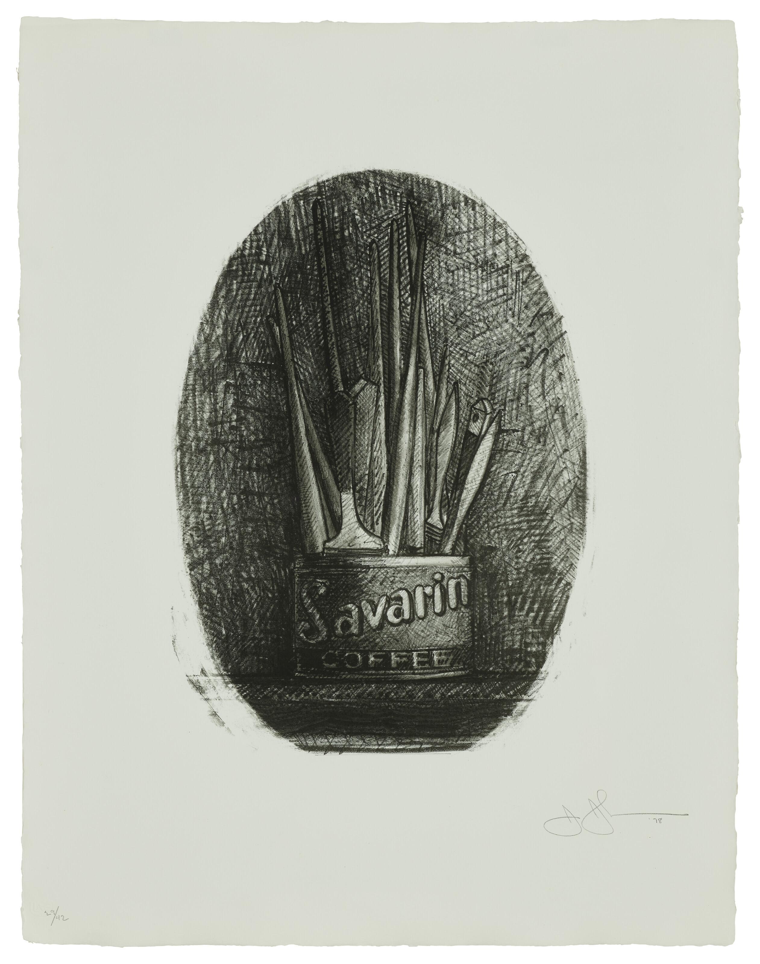 Jasper Johns - Savarin 4 (Oval)
