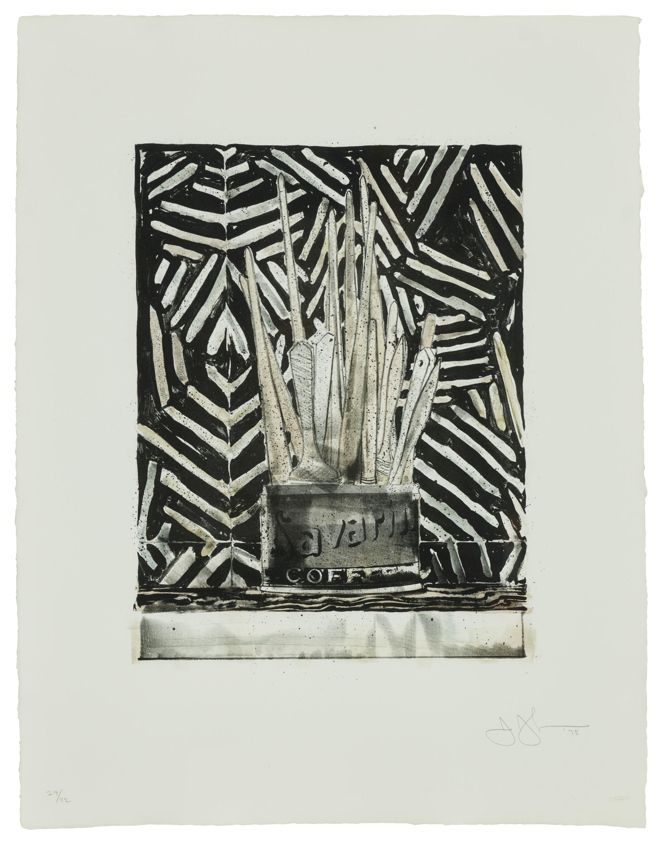 Jasper Johns - Savarin 5 (Corpse and Mirror)