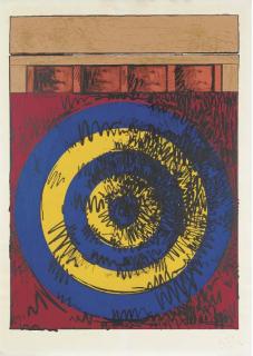 Jasper Johns - Target with four faces (U.L.A.E. 55)
