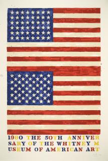 Jasper Johns - Two Flags (Whitney Anniversary)