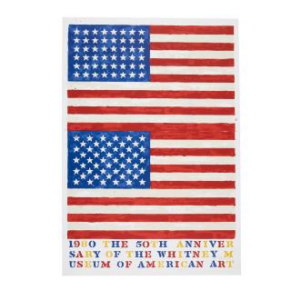 Jasper Johns - Two Flags (Whitney Anniversary)
