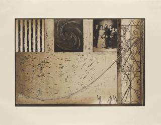 Jasper Johns - Untitled (Family Photo in Black)
