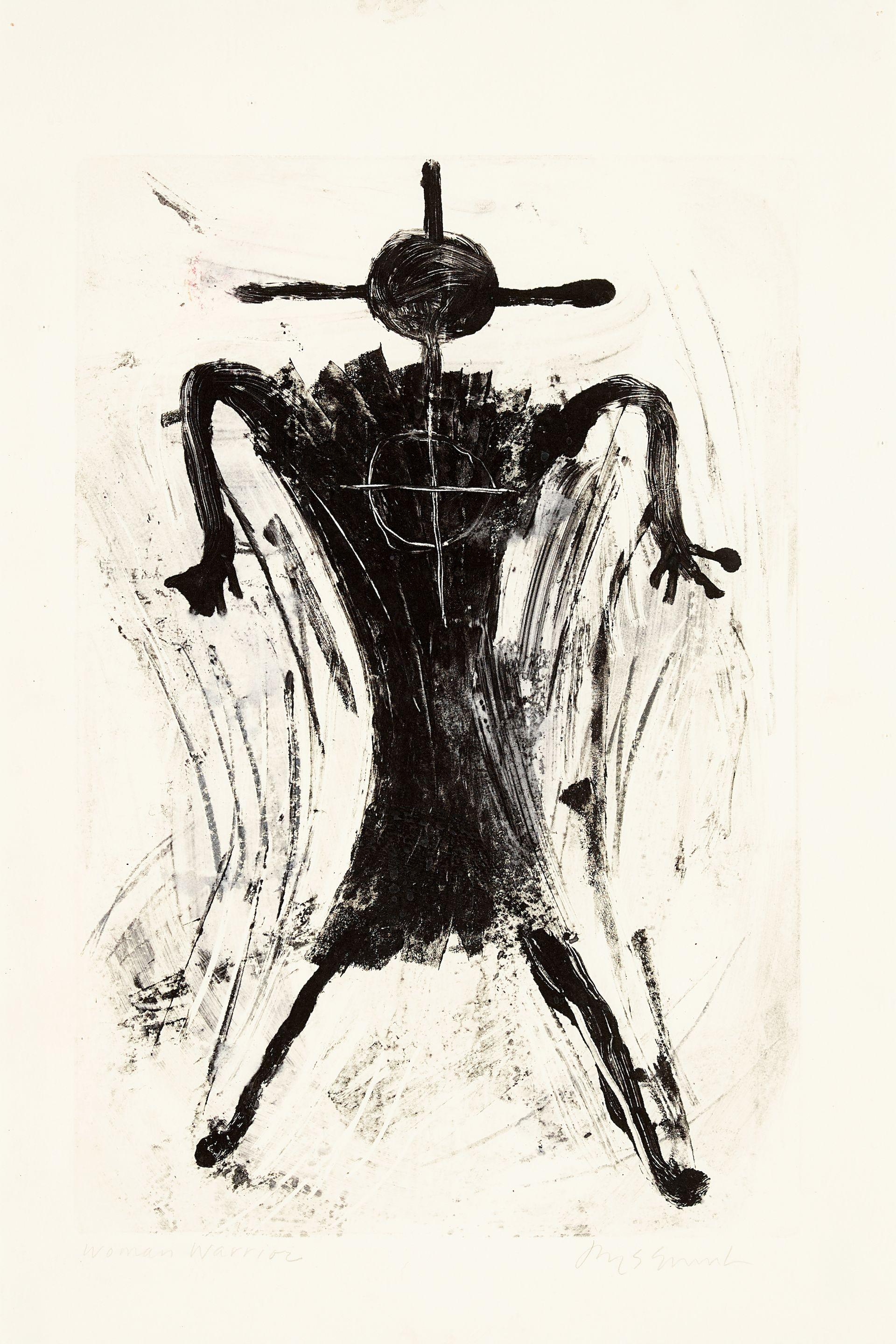 Jaune Quick-to-See Smith - A Jaune Quick-To-See Smith Monoprint, \