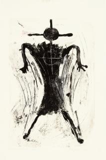 Jaune Quick-to-See Smith - A Jaune Quick-To-See Smith Monoprint, \