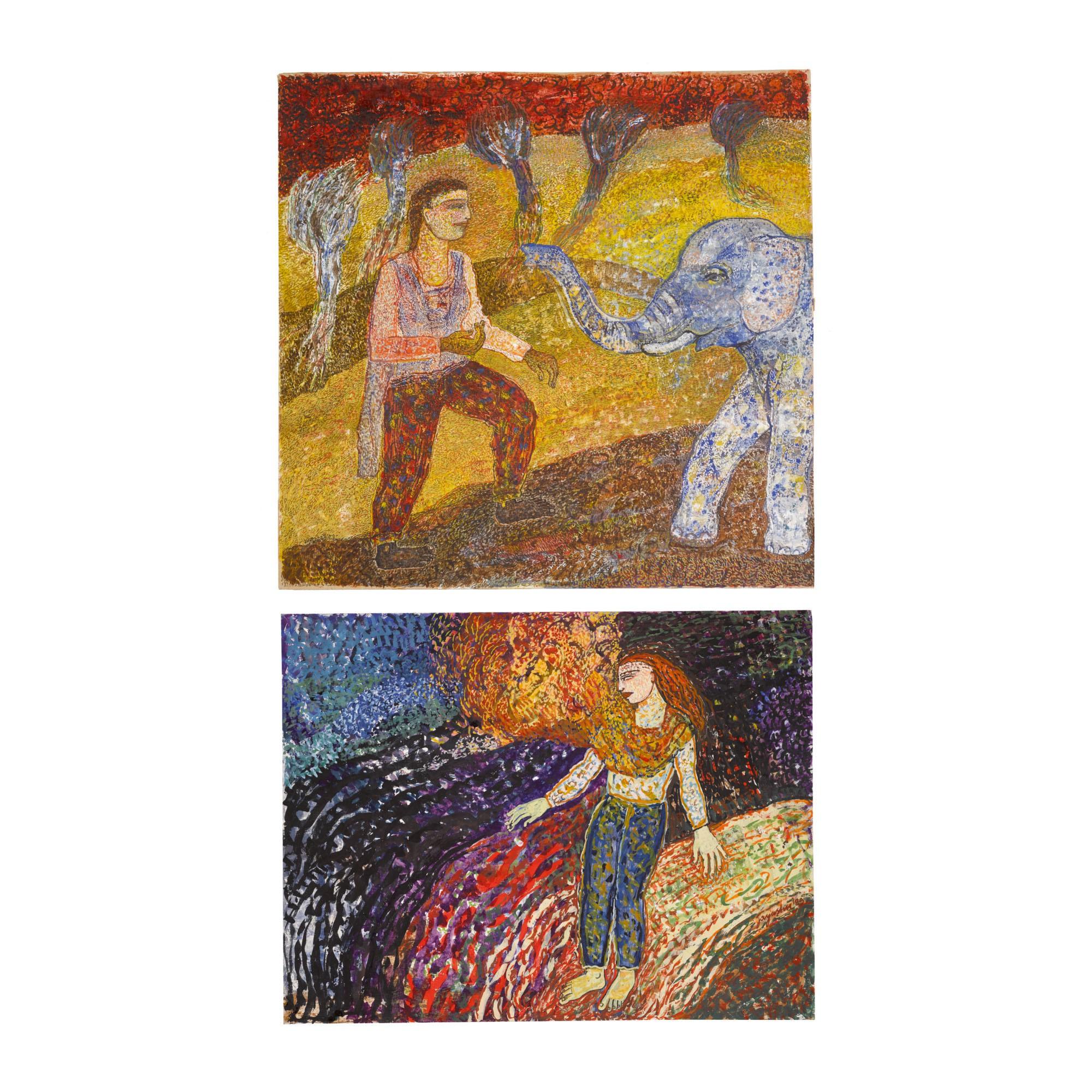 Jayashree Chakravarty - Under The Red Sky; Untitled