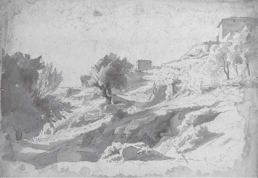 Jean-Achille Benouville - Une vue de la campagne romaine