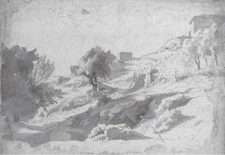 Jean-Achille Benouville - Une vue de la campagne romaine