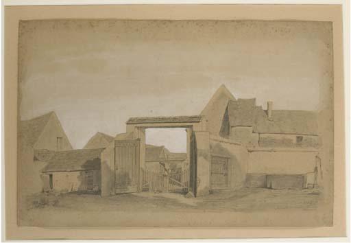 Jean-Alfred Morie - Intérieur des cours de ferme