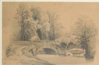 Jean-Alfred Morie - Le pont de Villemaison