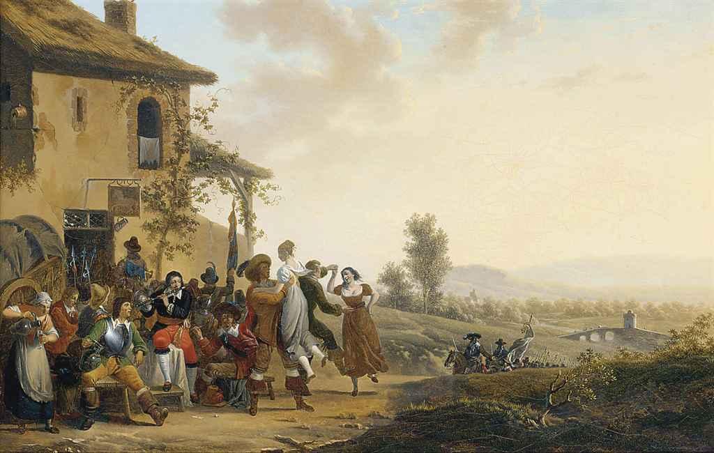 Jean Alphonse Roehn - Merrymaking at the inn