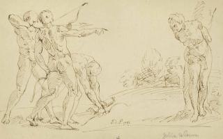 Jean-Antoine Julien - Martyre de saint Sébastien; et Etude de personnages