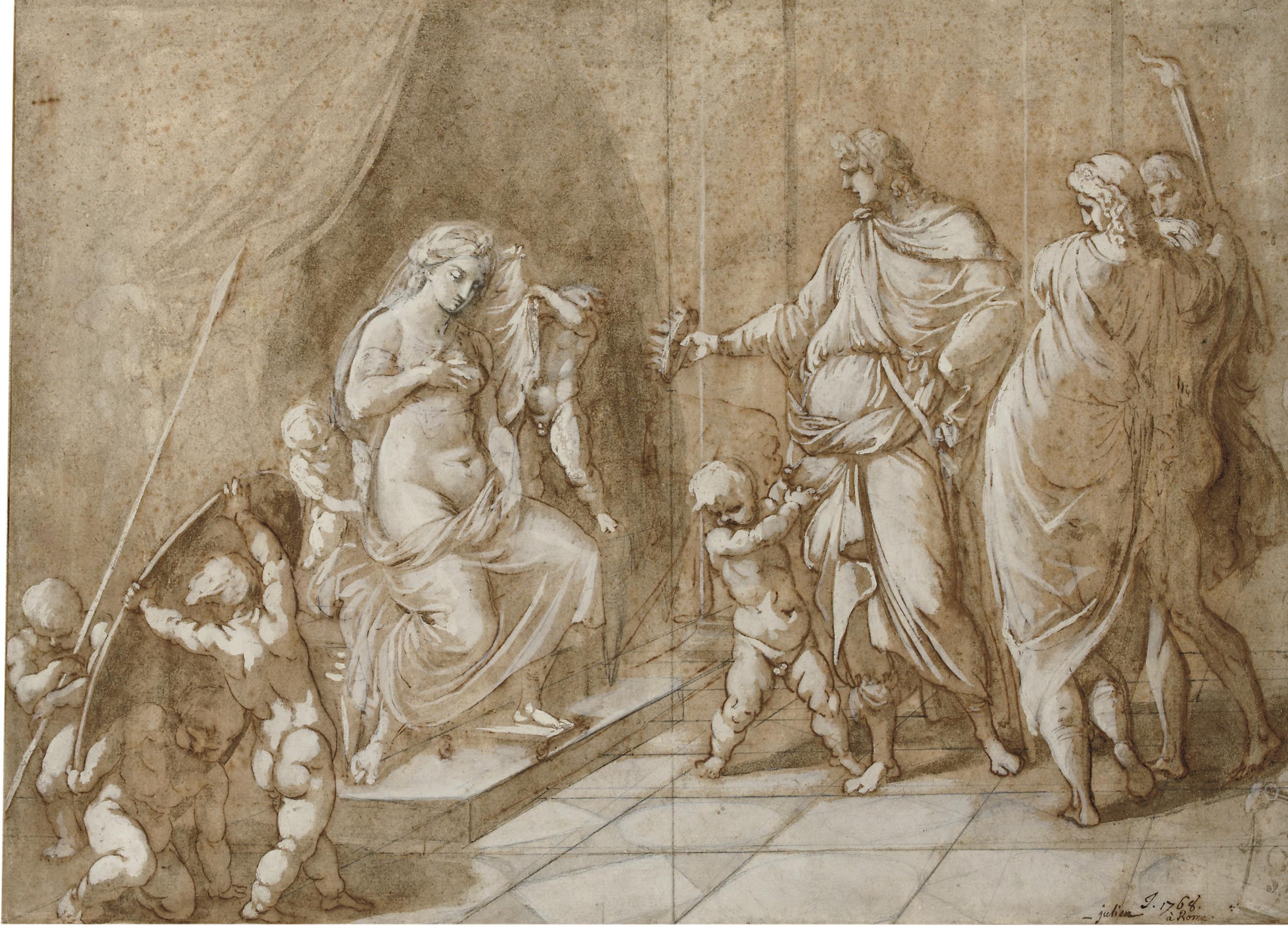 Jean-Antoine Julien - The Marriage of Alexander to Roxana