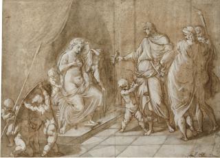 Jean-Antoine Julien - The Marriage of Alexander to Roxana