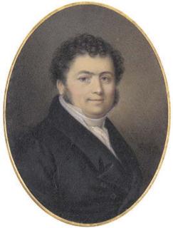 Jean Antoine Laurent - George Lesaing (1775-1853), in black coat and waistcoat, white shirt and cravat
