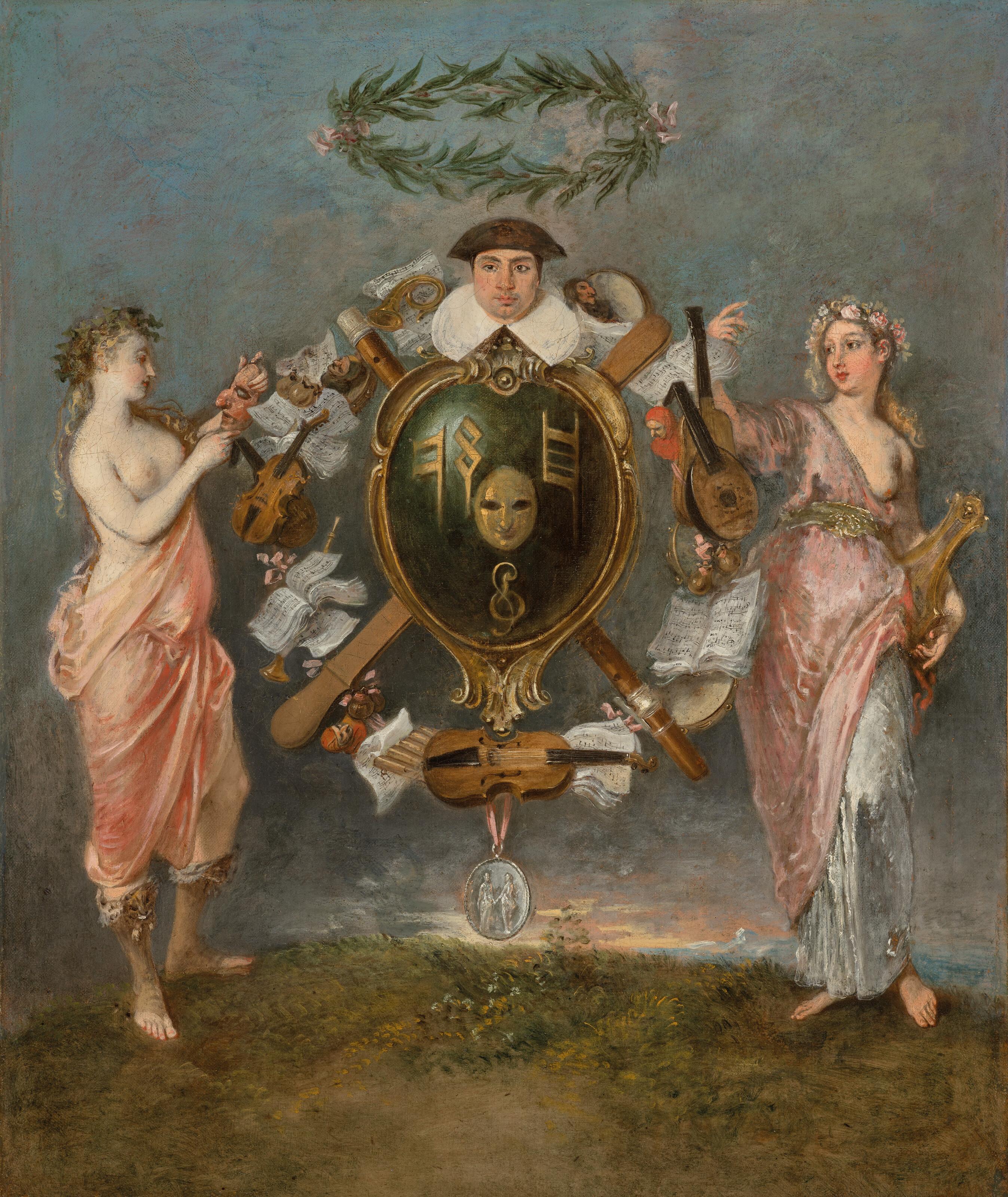 Jean-Antoine Watteau - L\'alliance de la Musique et de la Comédie