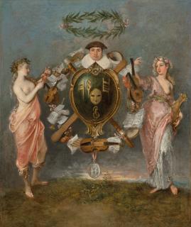 Jean-Antoine Watteau - L\'alliance de la Musique et de la Comédie
