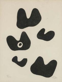 Jean Arp - Der Nabelberg und die Berge, from Elemente (Arntz 283)
