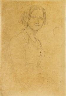 Jean-Auguste-Dominique Ingres - A young Italian woman, turned to the right