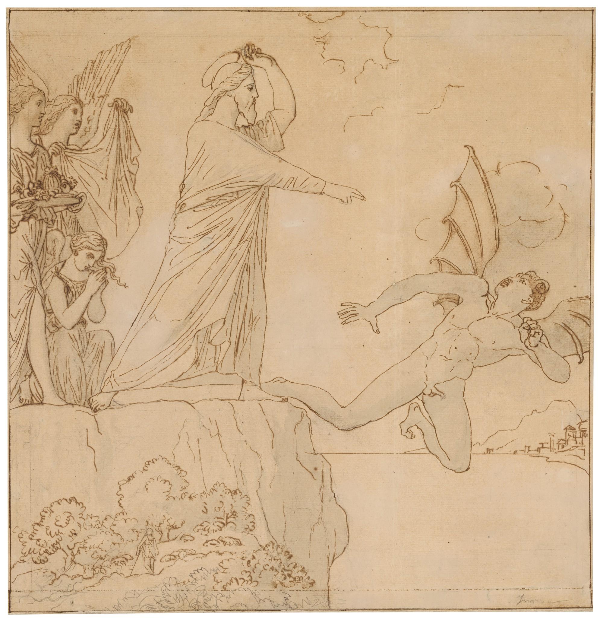 Jean-Auguste-Dominique Ingres - Christ on the Mountain