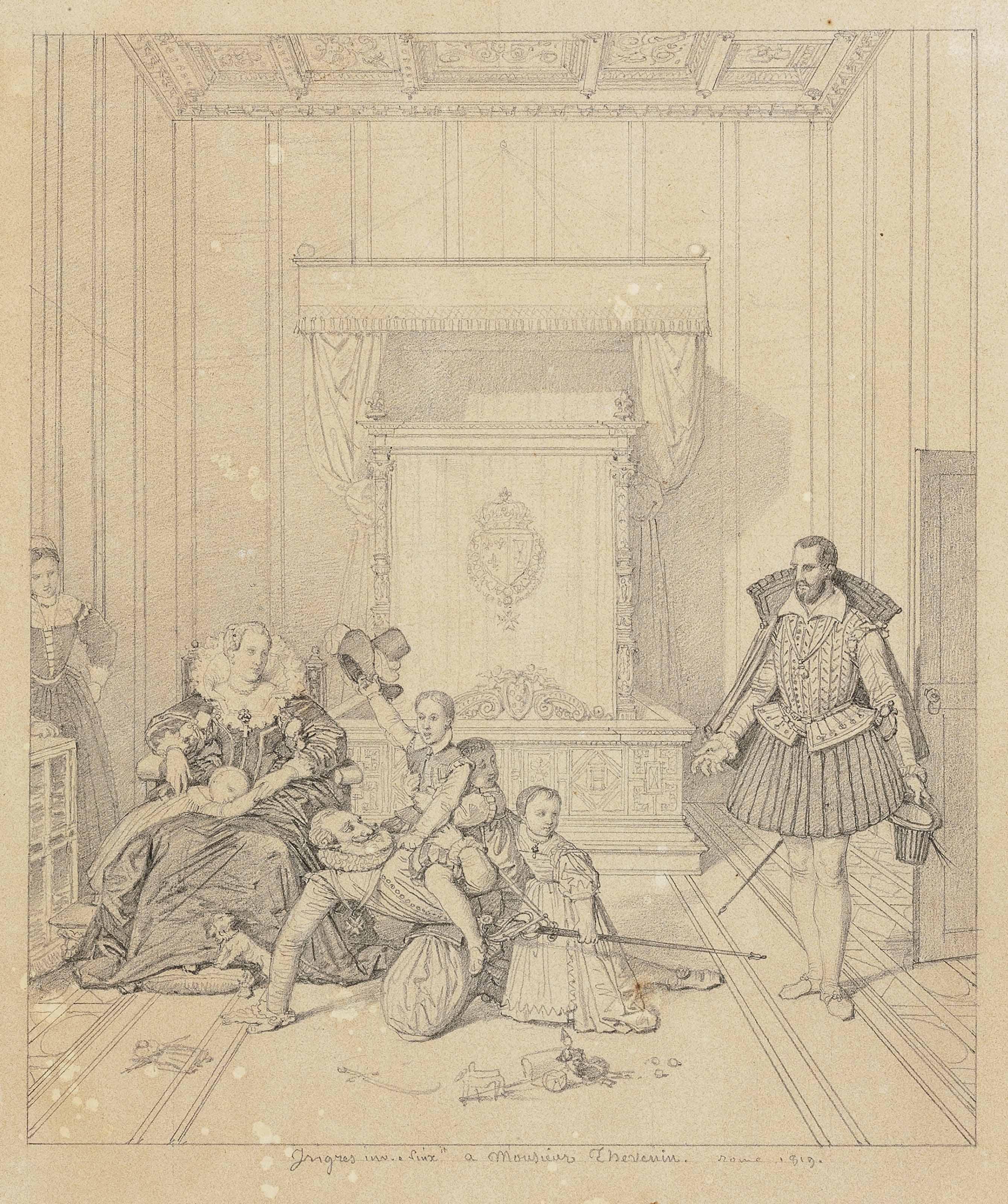Jean-Auguste Dominique Ingres - Henri IV jouant avec ses enfants