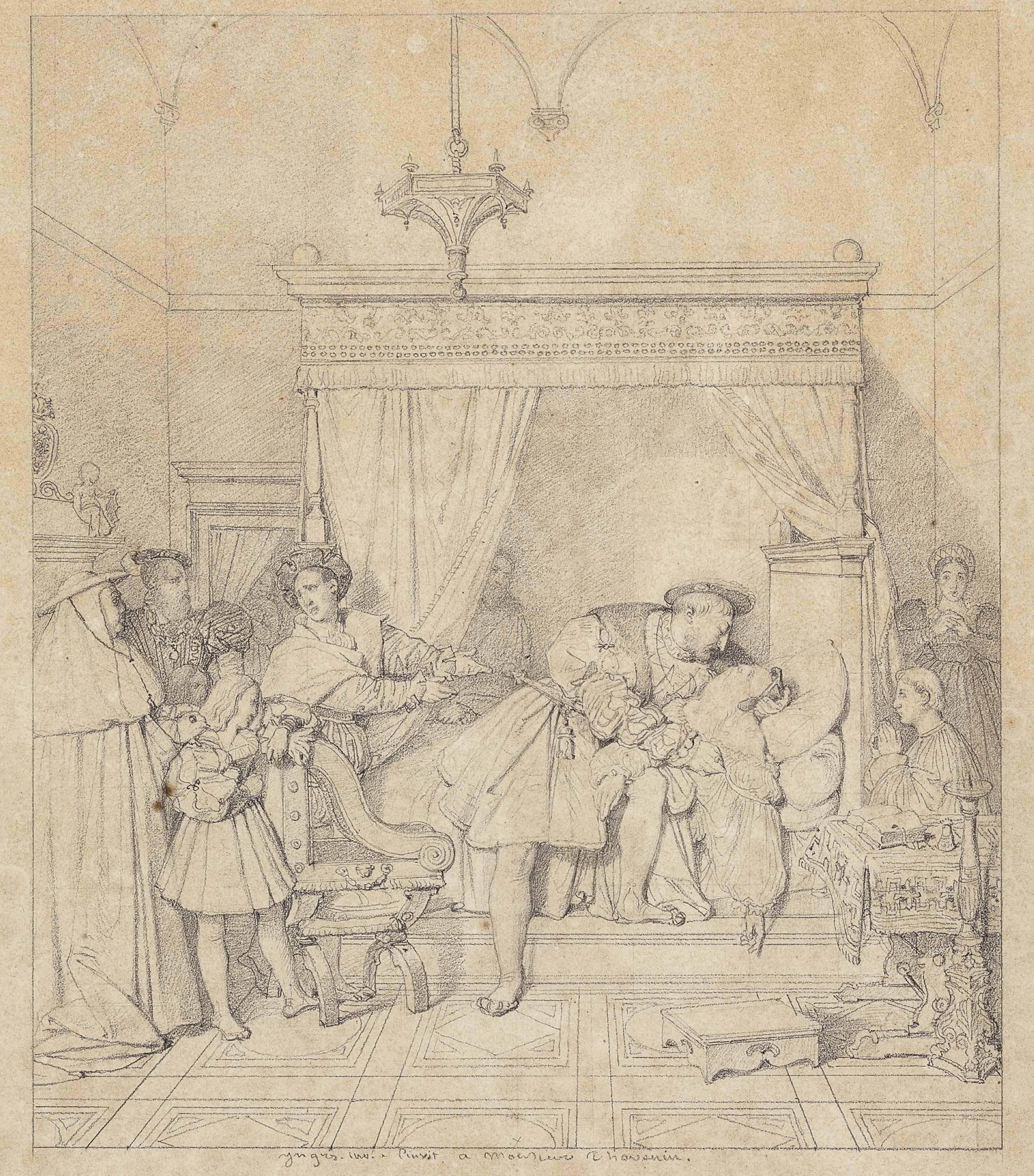 Jean-Auguste Dominique Ingres - La Mort de Léonard de Vinci