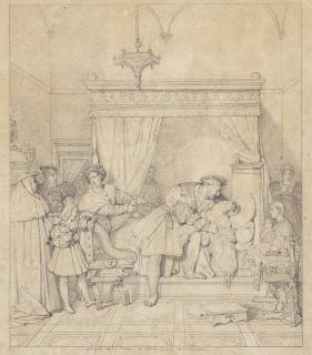 Jean-Auguste Dominique Ingres - La Mort de Léonard de Vinci