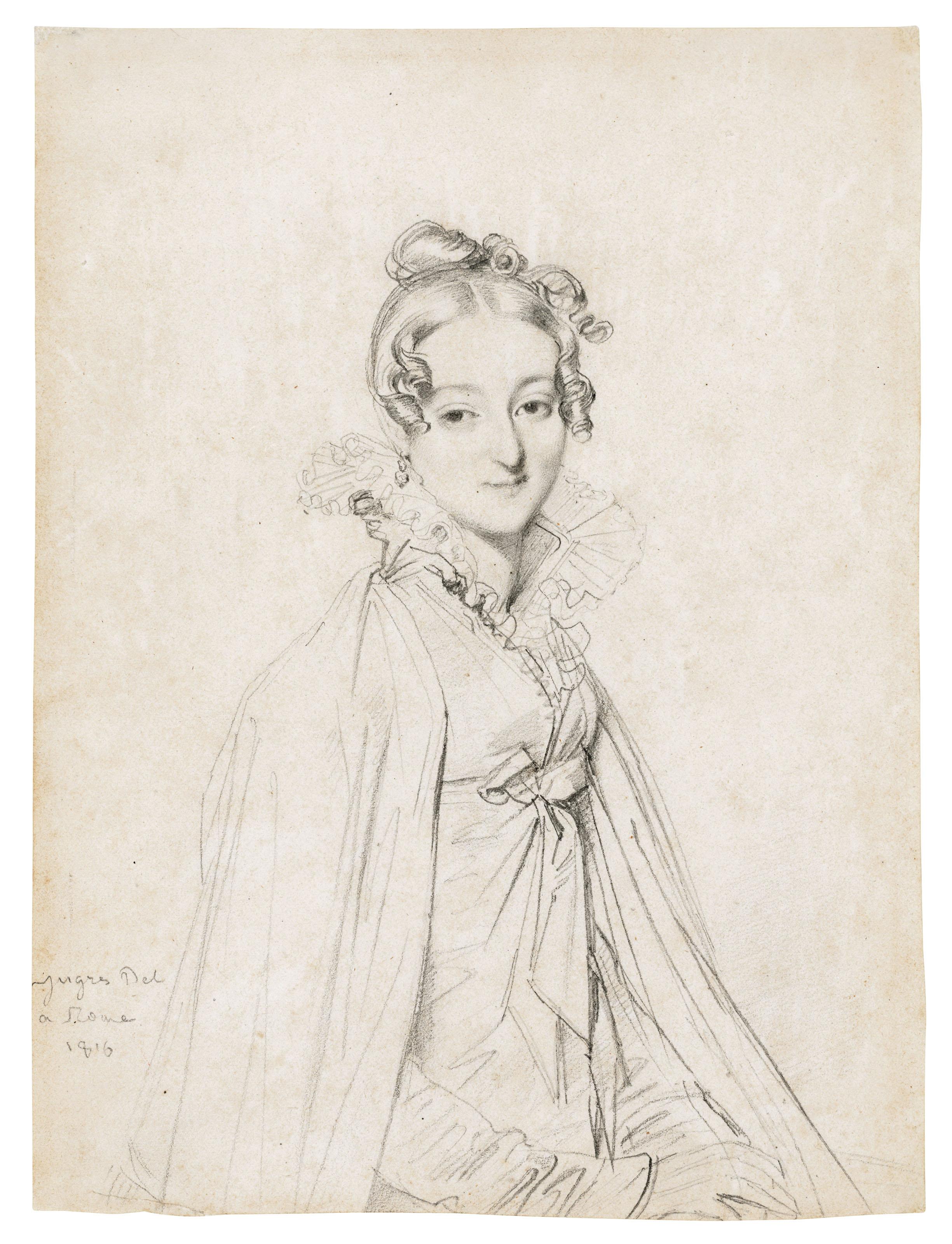 Jean-Auguste-Dominique Ingres - Portrait of a young lady, half-length