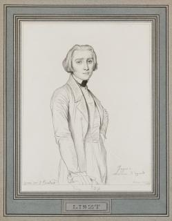 Jean Auguste Dominique Ingres - Portrait of Franz Lizt