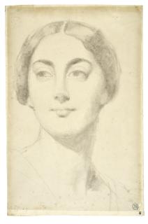 Jean-Auguste-Dominique Ingres - Portrait study of Constance de Rayneval