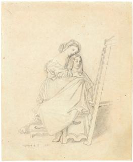 Jean-Auguste-Dominique Ingres - Raphael Et La Fornarina