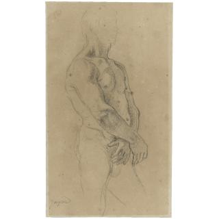 Jean-Auguste-Dominique Ingres - Study Of A Standing Male Nude, Turned Towards The Right