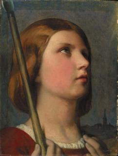 Jean-Auguste-Dominique Ingres - Tête de Jeanne d\'Arc en extase