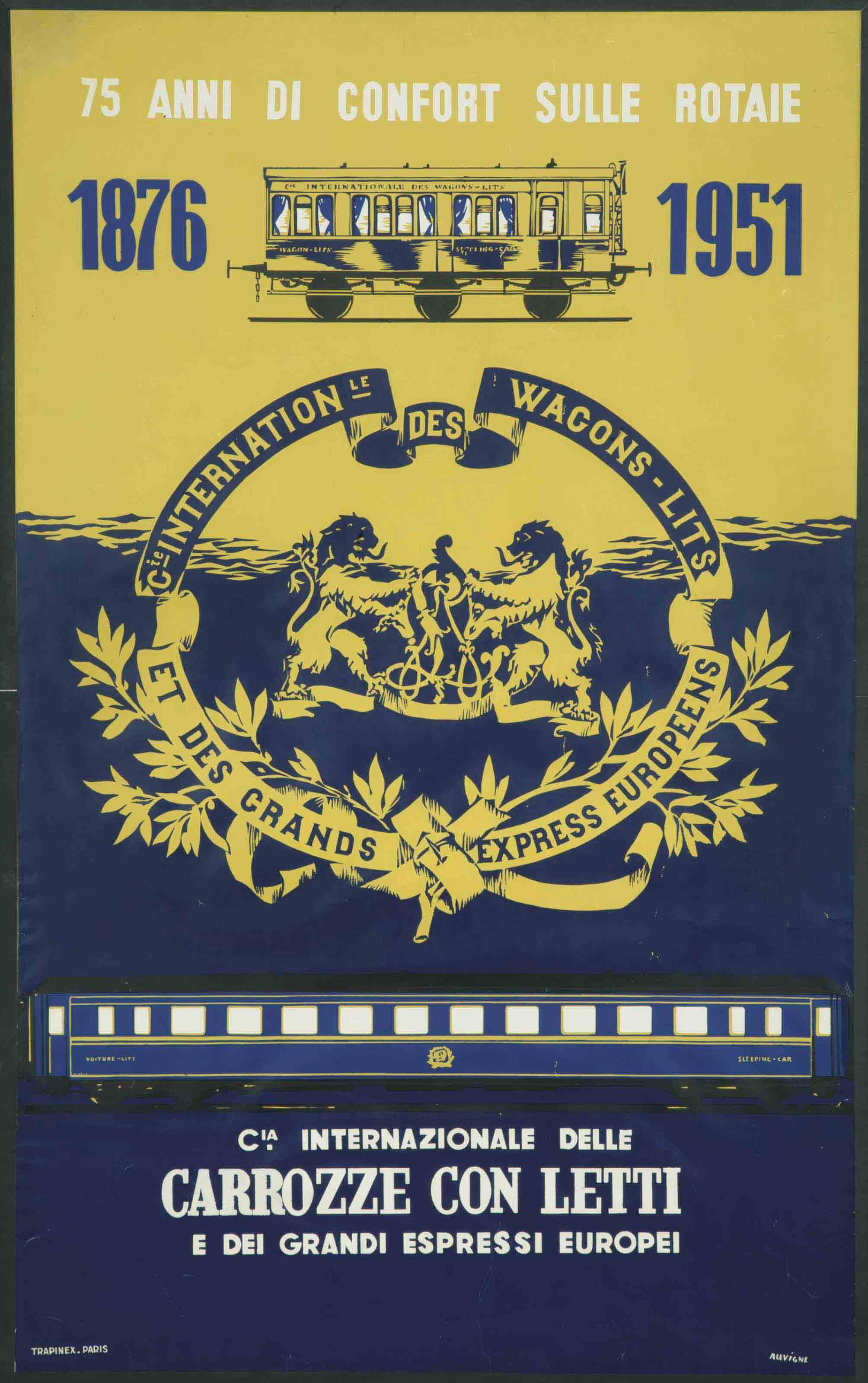 Jean Auvigne - 75 anni di confort sulle rotaie, Wagons-Lits