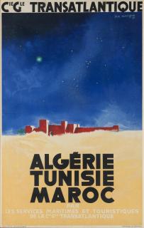 Jean Auvigne - Cie. Gle. Transatlantique. Algerie, Tunisie, Maroc