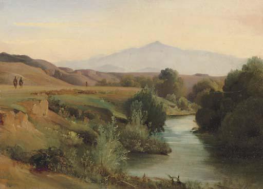 Jean-Baptiste-Adolphe Gibert - A View of the Roman Campagna