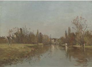 Jean Baptiste Antoine Guillemet - Au bord de la rivière