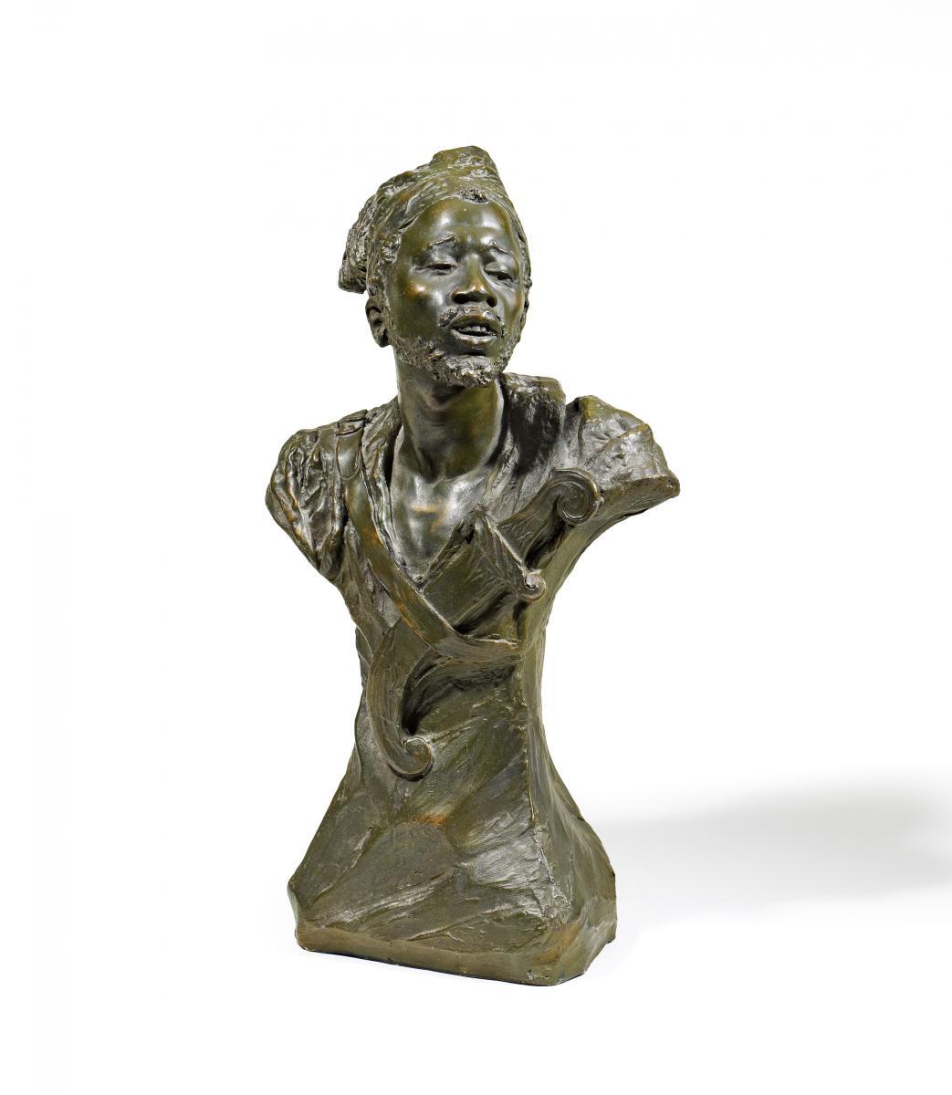 Jean Baptiste Antoine Guillemet - Büste eines afrikanischen Kriegers