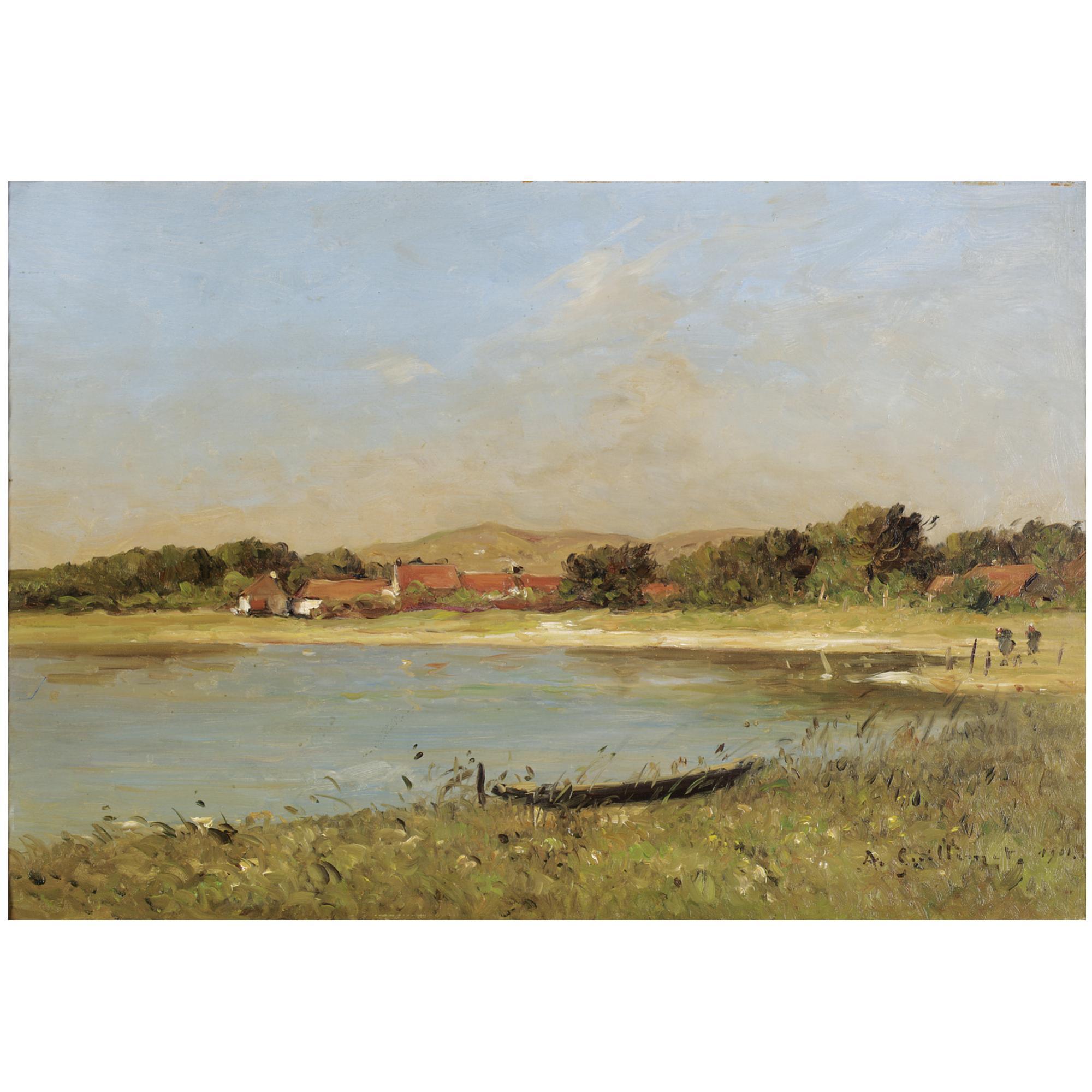 Jean-Baptiste-Antoine Guillemet - French L\'Etangs De Camiers, Pas De Calais