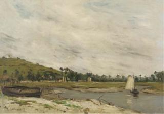 Jean Baptiste Antoine Guillemet - Paysage en environs de Moret-sur-Loing