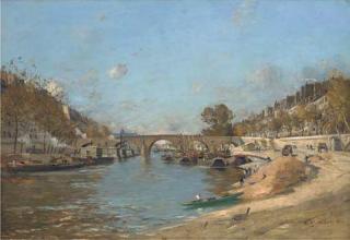 Jean Baptiste Antoine Guillemet - Pont Marie, Paris