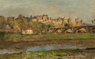 Jean Baptiste Antoine Guillemet - View of Carcassonne