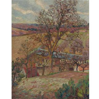 Jean-Baptiste-Armand Guillaumin - Ferme Et Arbres À Saint-Chéron